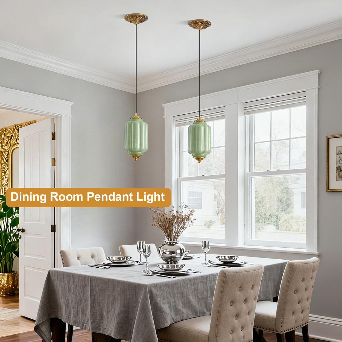 Jade Glass Pendant Light