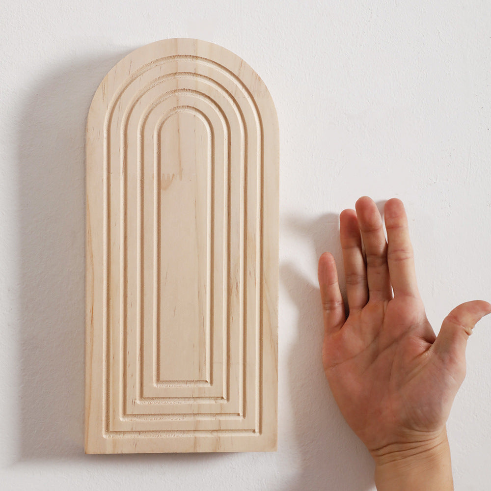 Arch Wooden Wall Vase Set of 2