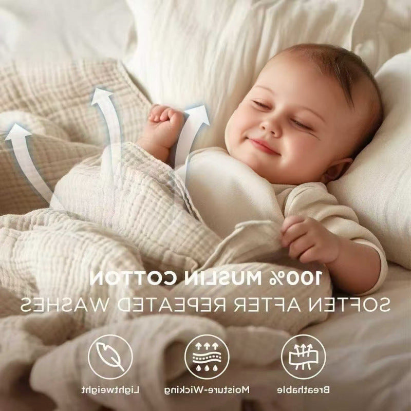 Cotton Muslin Throw Blanket - Soft Gauze Blanket