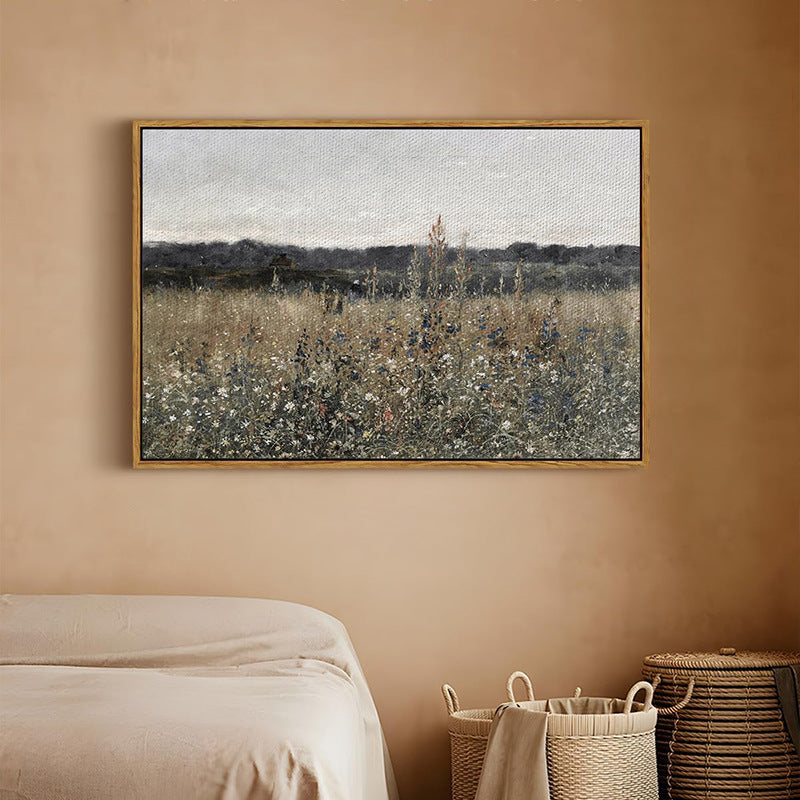 Vintage Meadow Landscape Wall Art