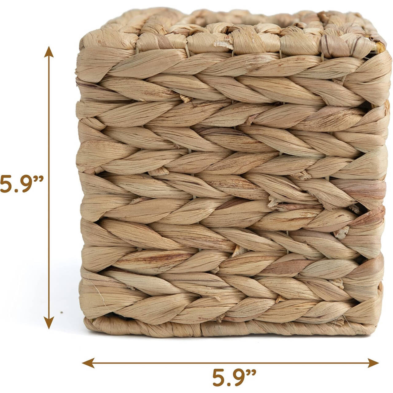 Handwoven Wicker Tissue Box Cover