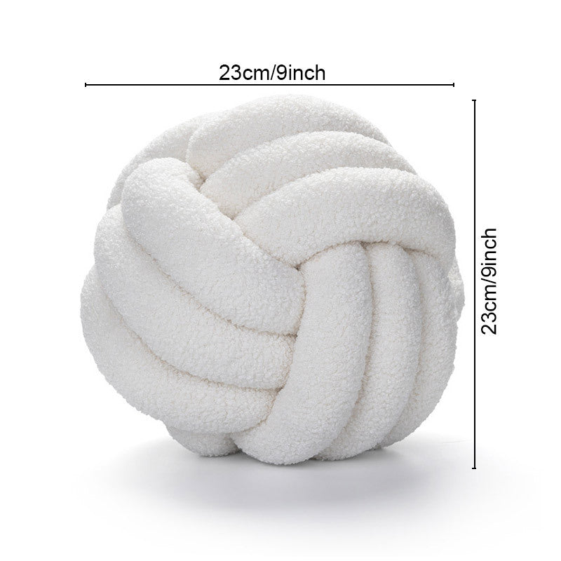 Knotted Plush Throw Pillow