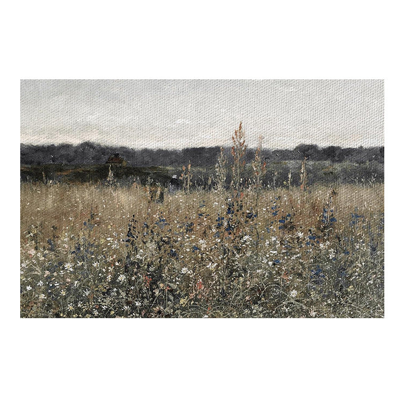 Vintage Meadow Landscape Wall Art