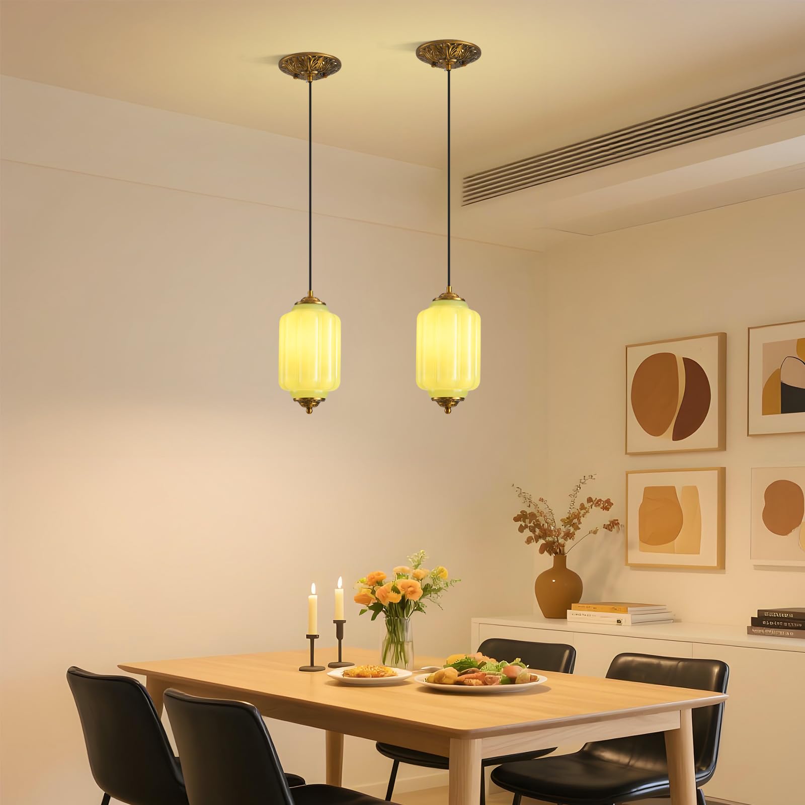Jade Glass Pendant Light