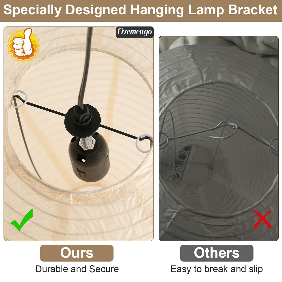 Japanese Rice Paper Pendant Light