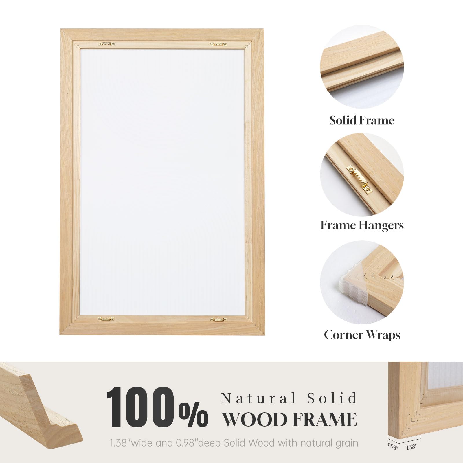 Neutral Geometric Canvas Wall Art - Set of 3