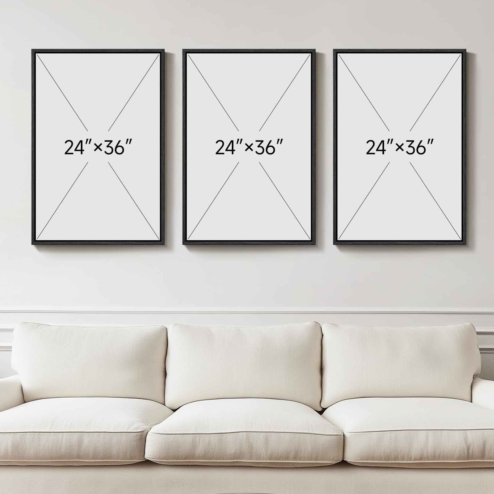 Modern 3D Abstract Wall Art Set of 3
