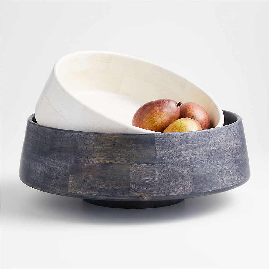 Mango Wood Bowls & Cutlery Dining Set