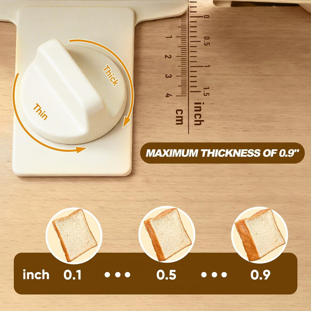 Manual Sourdough Slicer – Hand Crank Design