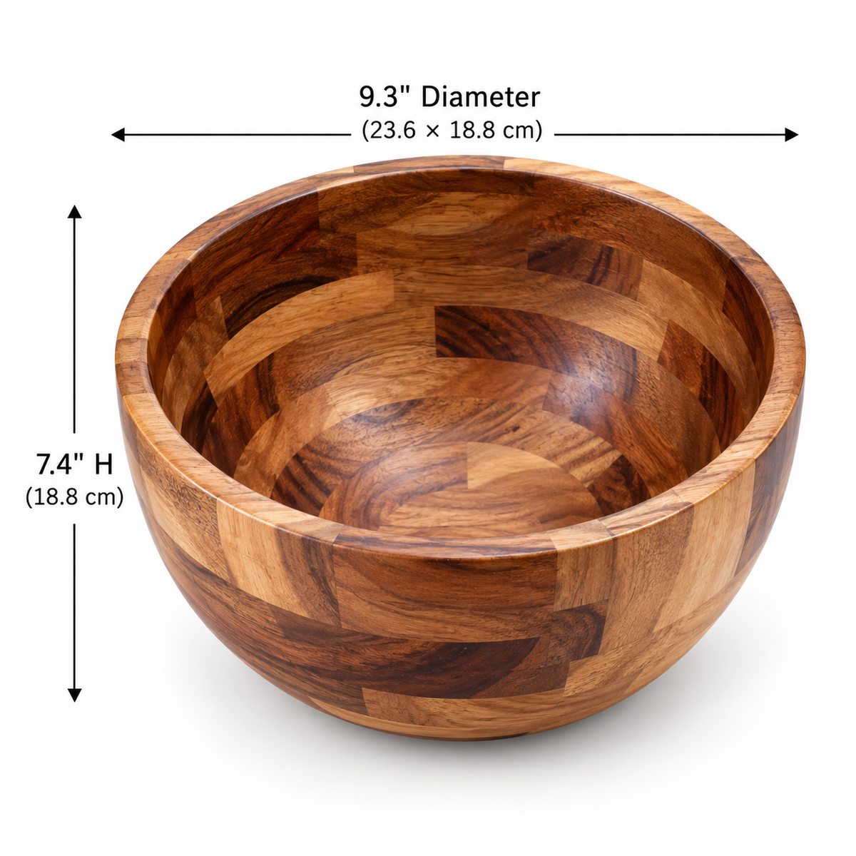 Acacia Wood Mixing Bowl – KitchenAid Compatible