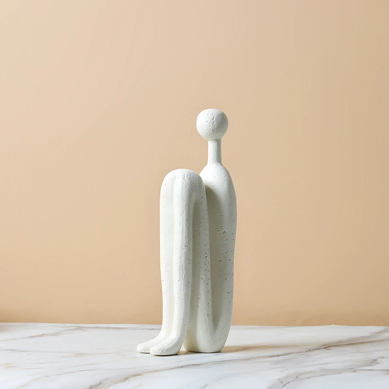 Retro Stickman Bookend Sculptures