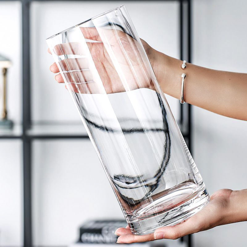 Modern Glass Cylinder & Oval Vases