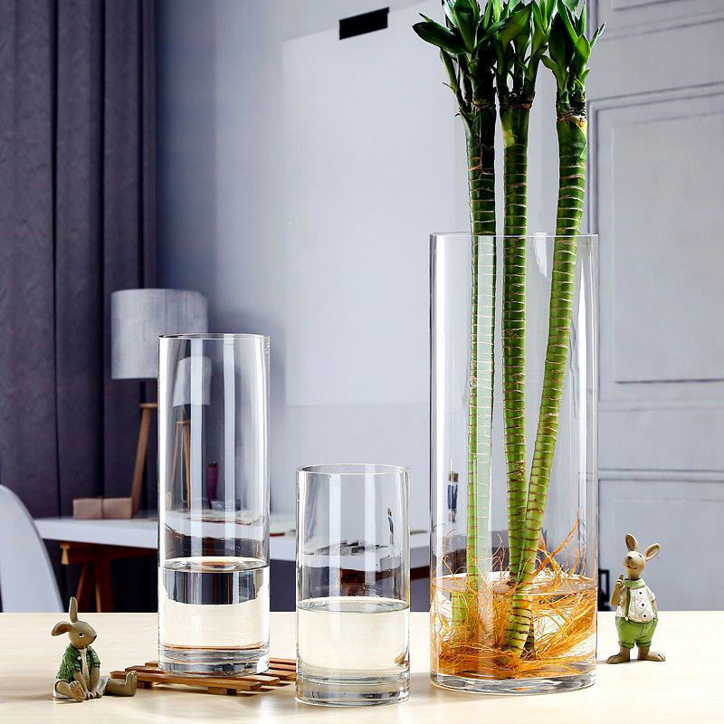 Modern Glass Cylinder & Oval Vases