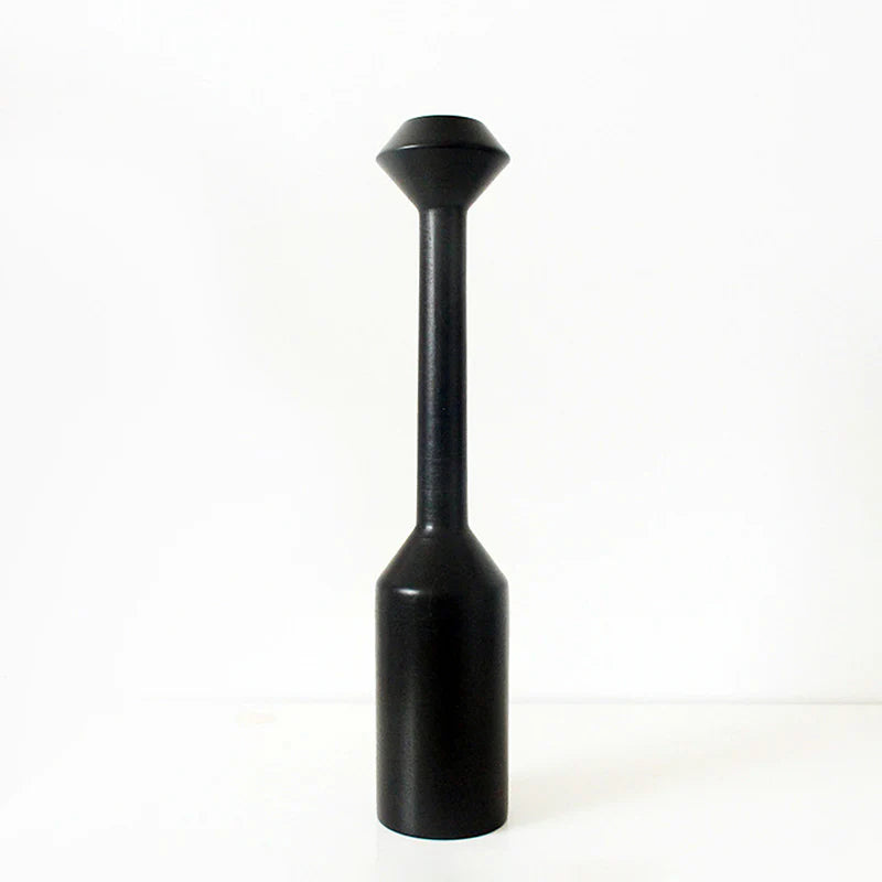 Midnight Black Taper Holder