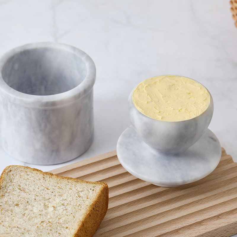 Natural Marble Butter Keeper