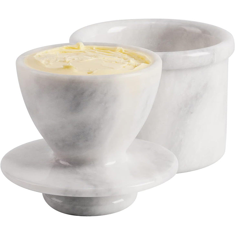 Natural Marble Butter Keeper