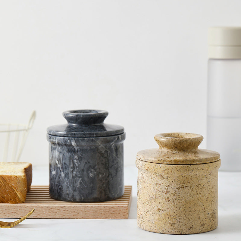 Natural Marble Butter Keeper