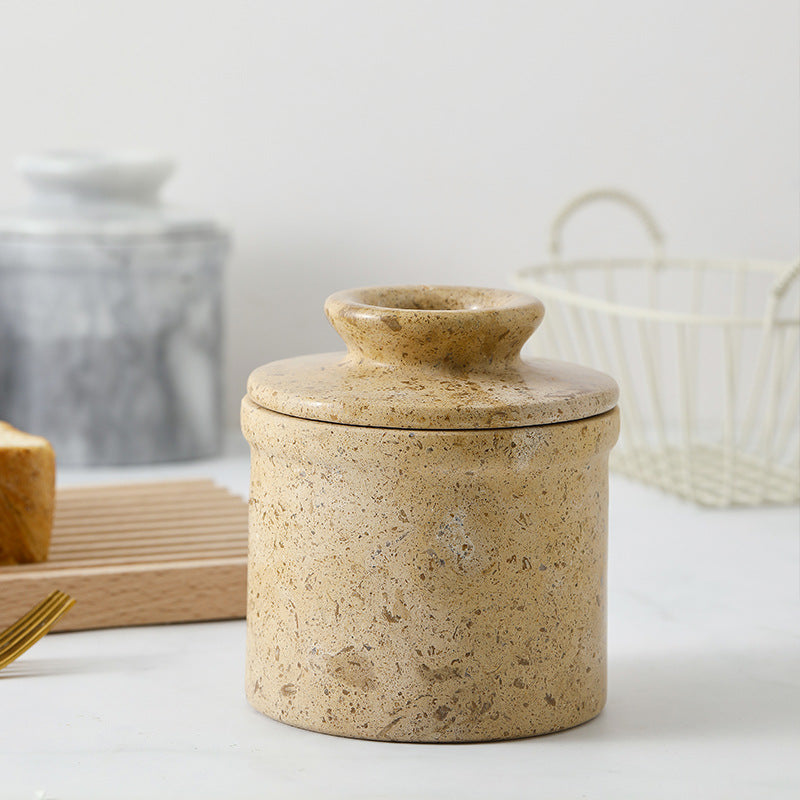 Natural Marble Butter Keeper