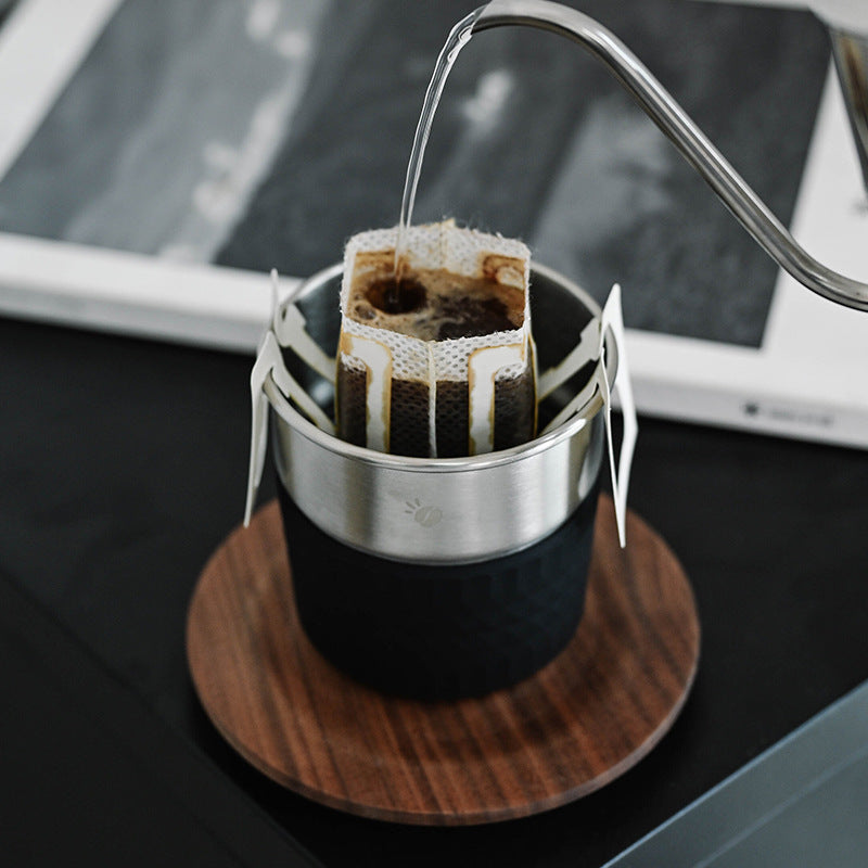 Stainless Steel Coffee Gift Set | Travel Drip Cup, Gooseneck Kettle & Filters