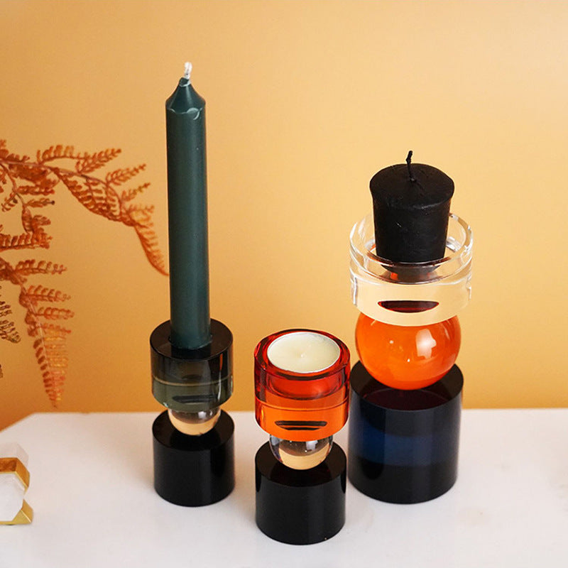 Celeste Modern Glass Set Candle Holder
