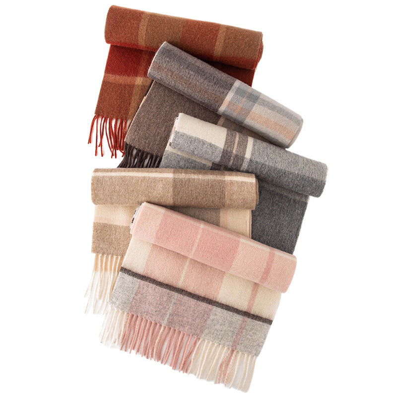 Wool Plaid Scarf