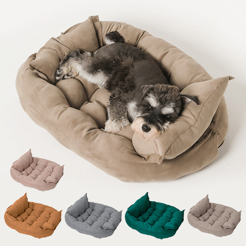 Cozy Cloud | Multi-Functional Pet Bed – Ultra-Soft, Foldable & Supportive