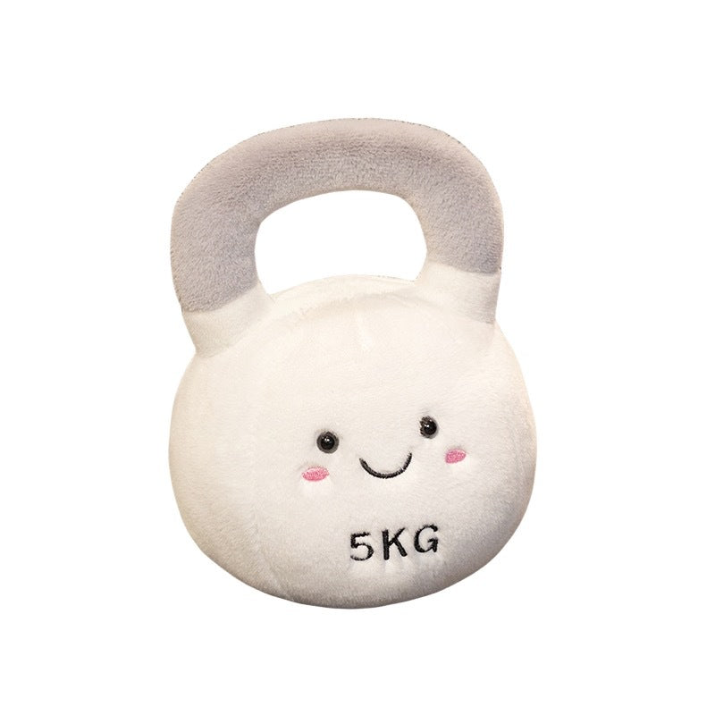 Cute Plush Kettlebell | Dumbbell Toy with Handle