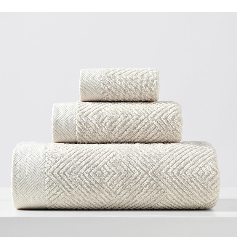 Geometric Towel Set – Bath, Hand & Face Towels
