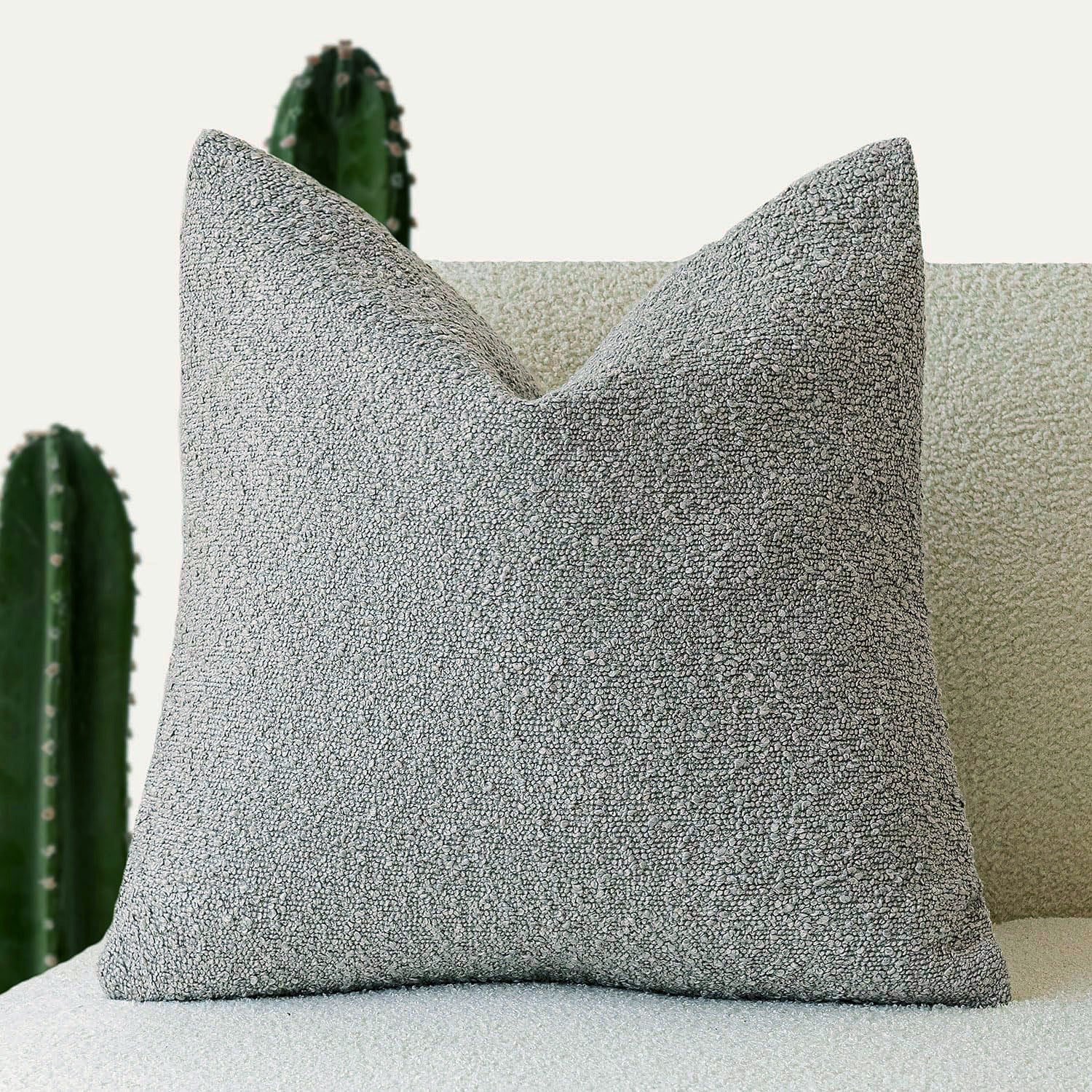 Bouclé Textured Cushion Cover