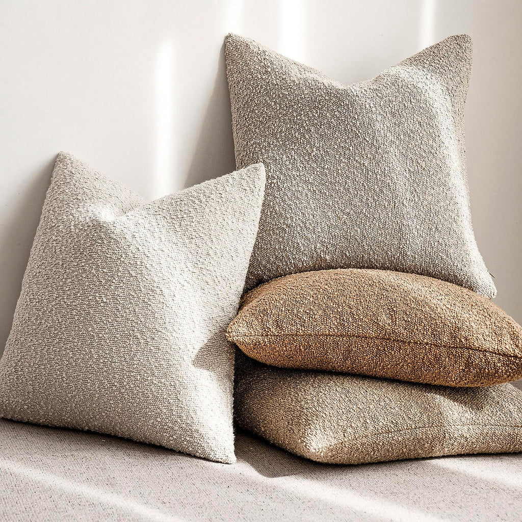 Bouclé Textured Cushion Cover