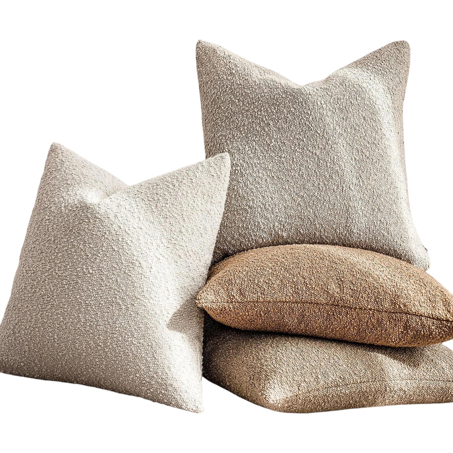 Bouclé Textured Cushion Cover