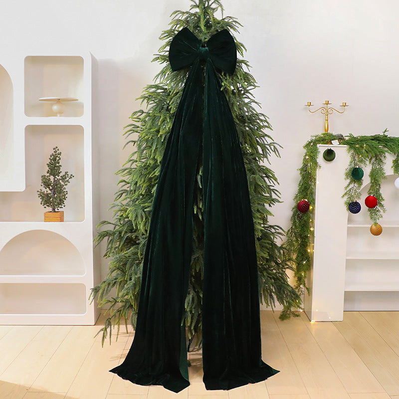 Royal Velvet Christmas Bow with Flowing Tails