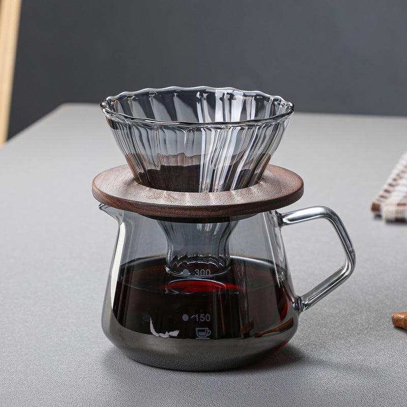 Glass pour over coffee maker