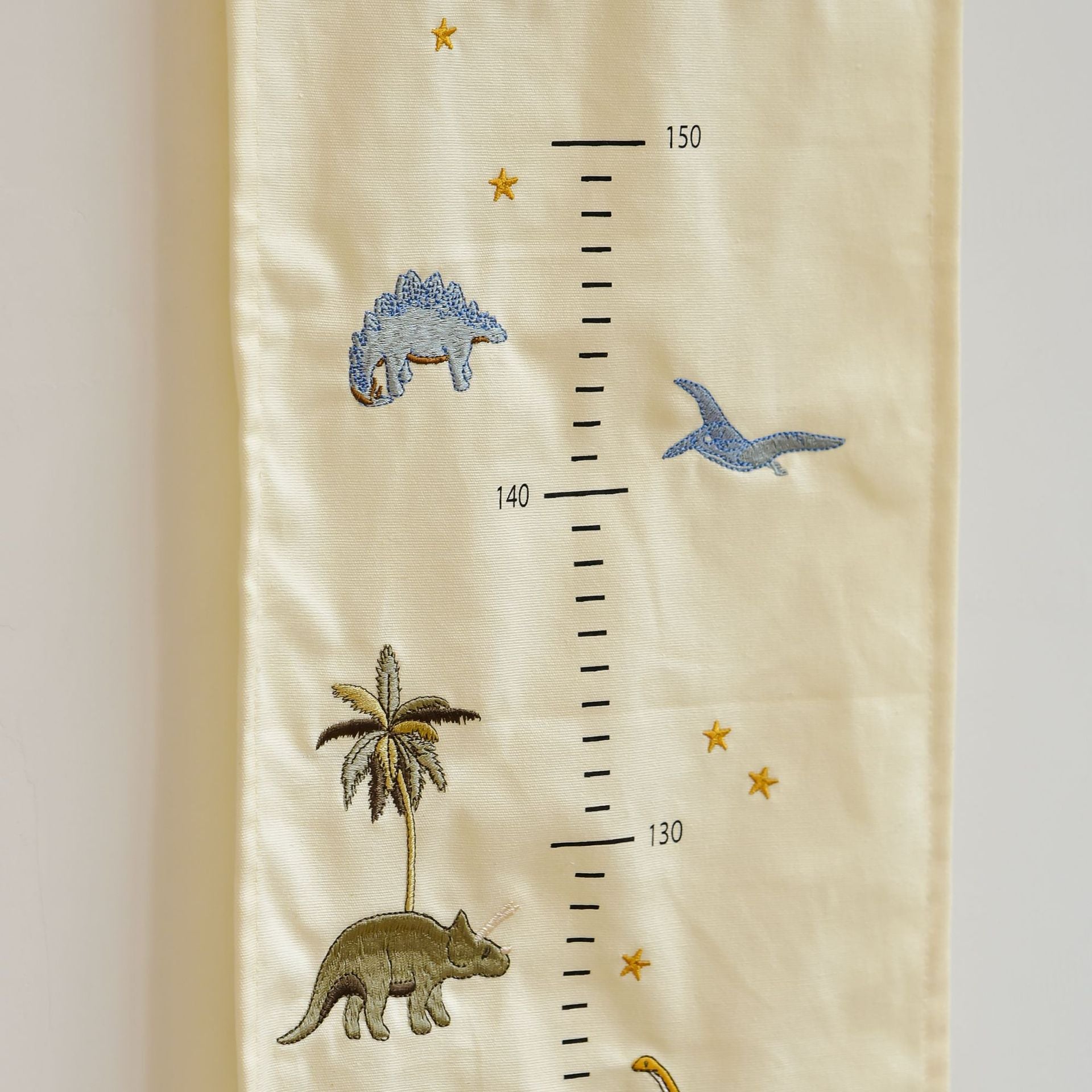 Kids Hanging Height Chart | Fabric Growth Ruler with Embroidery