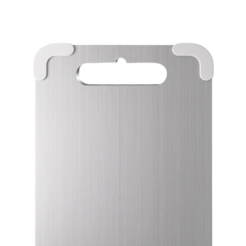 Anti-Slip Stainless Steel Cutting Board with Silicone Corners