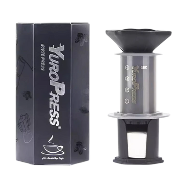 Hand-Pressed Coffee Maker | Manual Coffee Brewer for Home & Travel