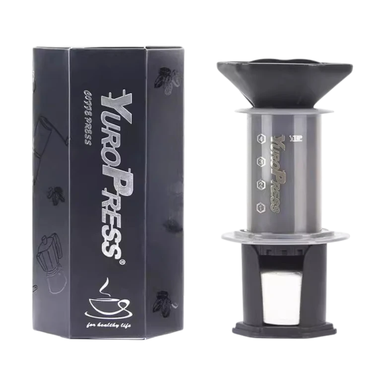 Hand-Pressed Coffee Maker | Manual Coffee Brewer for Home & Travel
