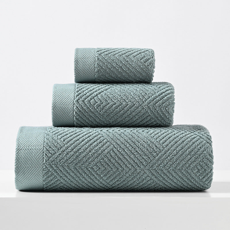 Geometric Towel Set – Bath, Hand & Face Towels