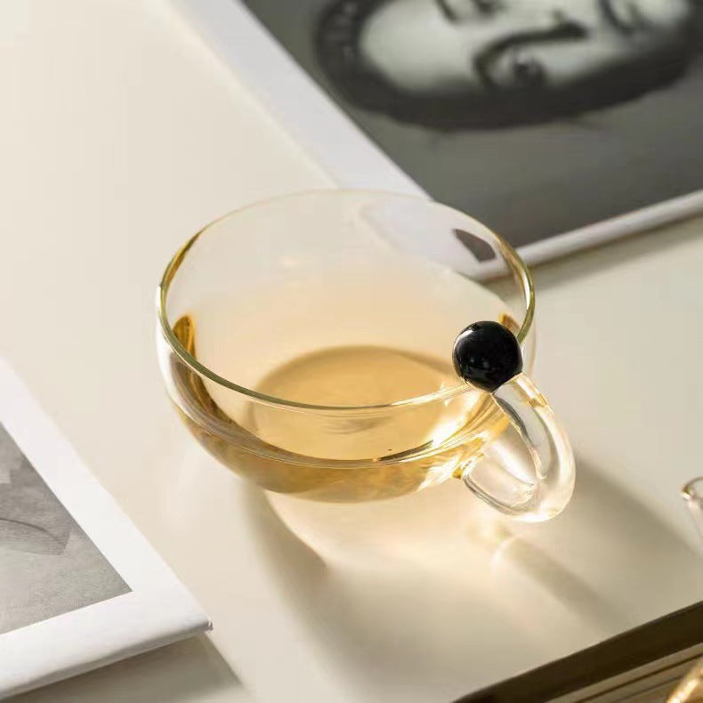 Nordic High-Borosilicate Glass Teapot | Mouse Tail Handle