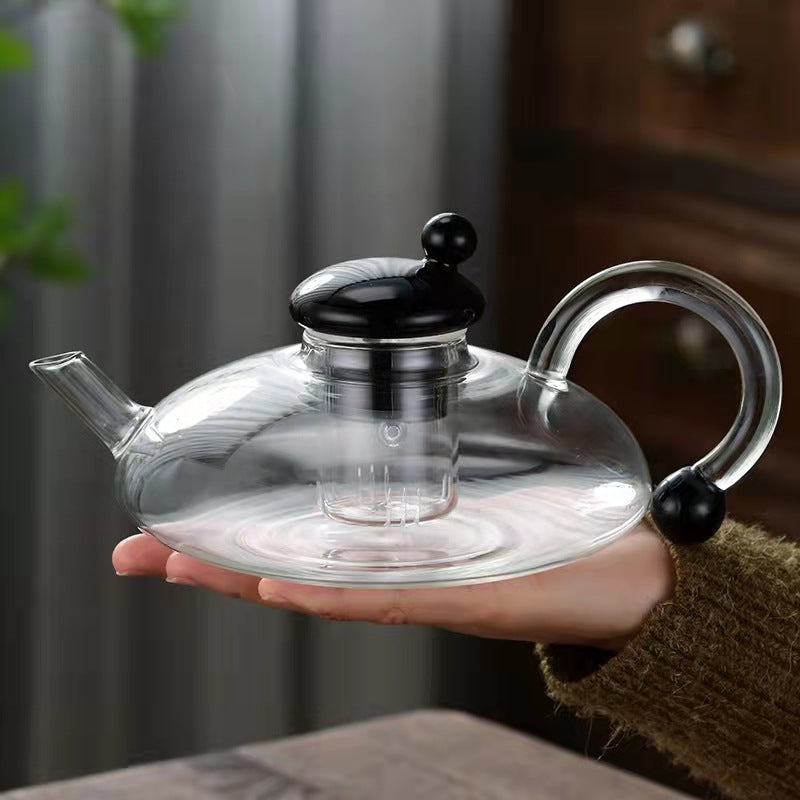 Nordic-Style Borosilicate Glass Teapot