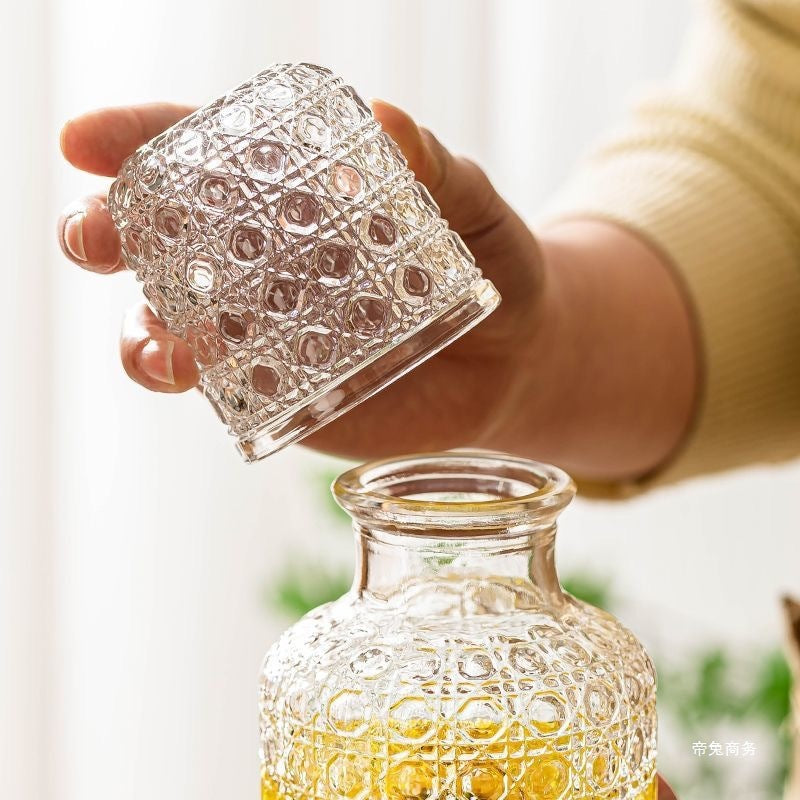 Diamond Glass Water Kettle Set