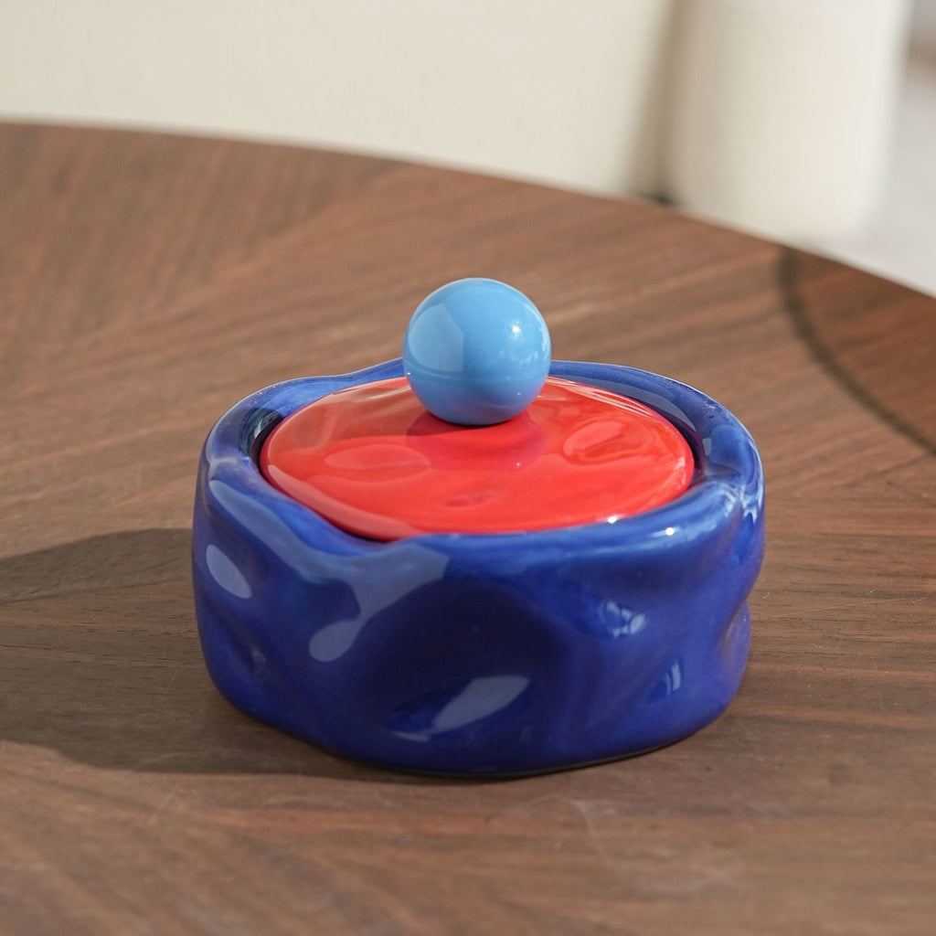 Ceramic Ashtray with Lid