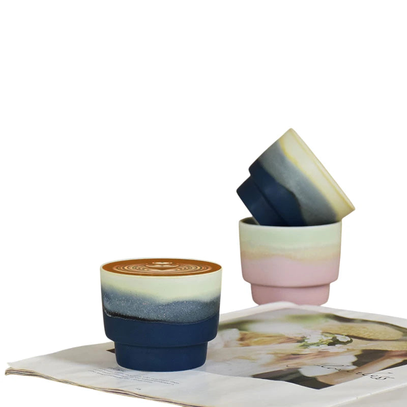 Handmade Kiln-Change Ceramic Mug | 170 ml Coffee Cup
