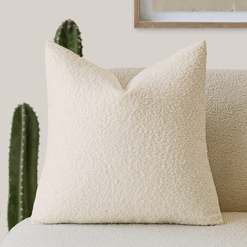Bouclé Textured Cushion Cover