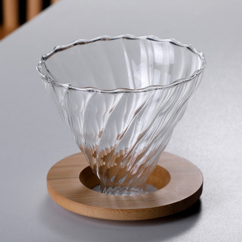 Glass pour over coffee maker