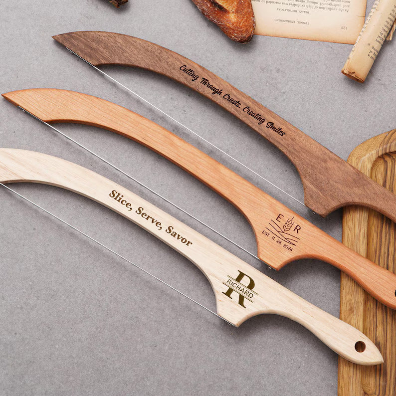 Artisan Bread Bow Knife™ – Precision Wooden Slicing Saw for Bread & Baguettes