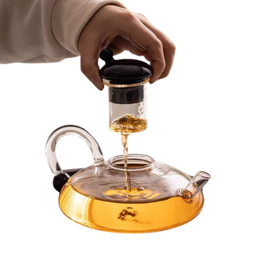 Nordic-Style Borosilicate Glass Teapot