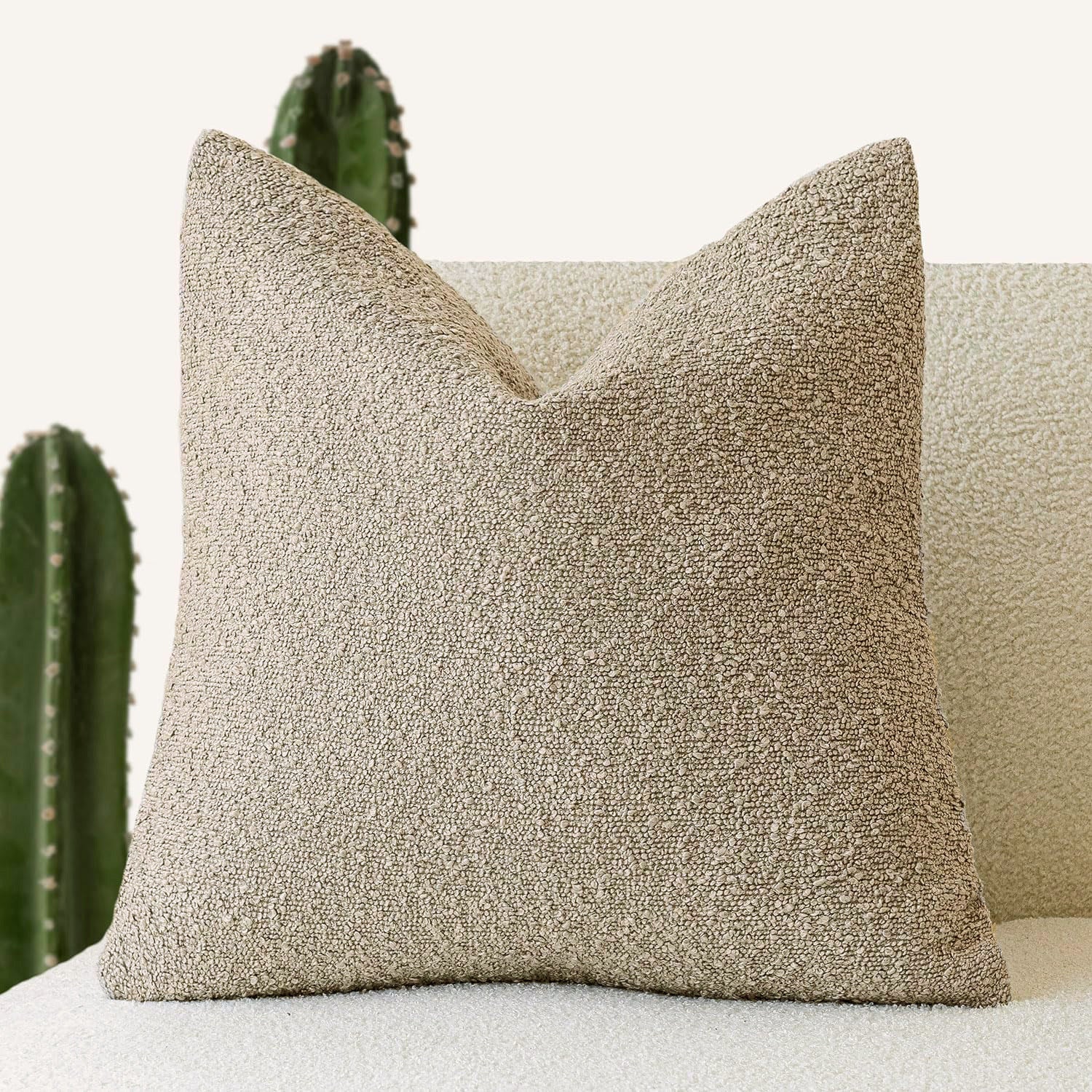 Bouclé Textured Cushion Cover