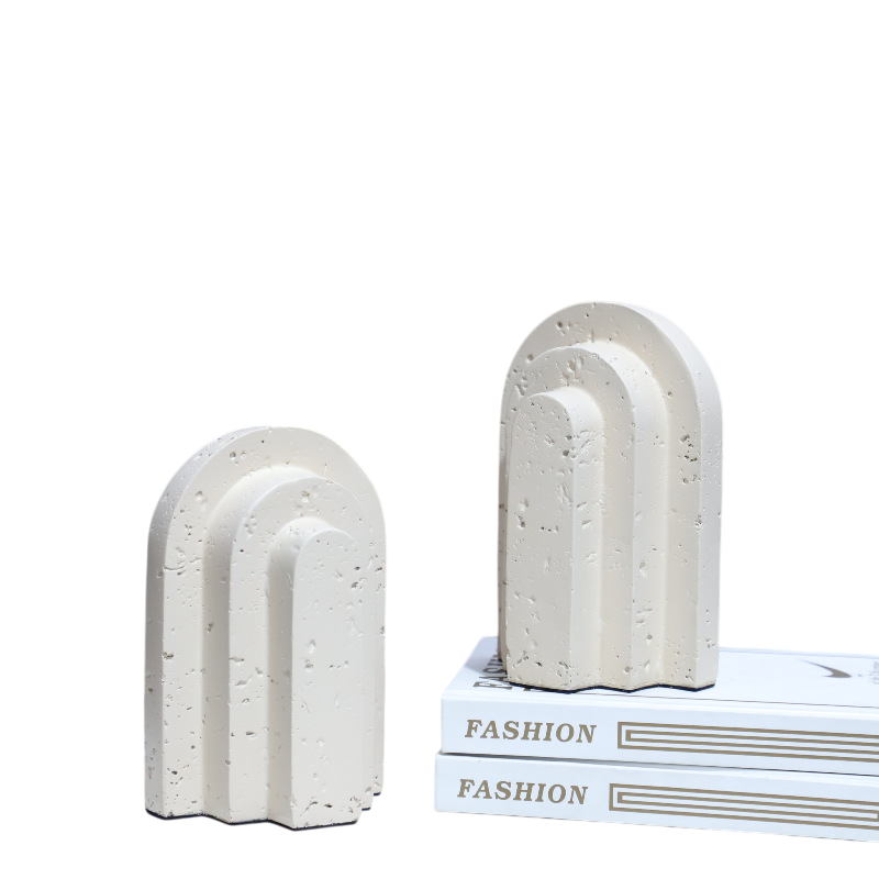 White Resin Book Baffle Ornament