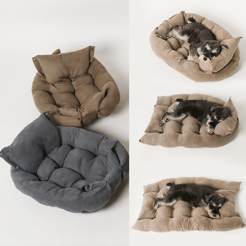 Cozy Cloud | Multi-Functional Pet Bed – Ultra-Soft, Foldable & Supportive